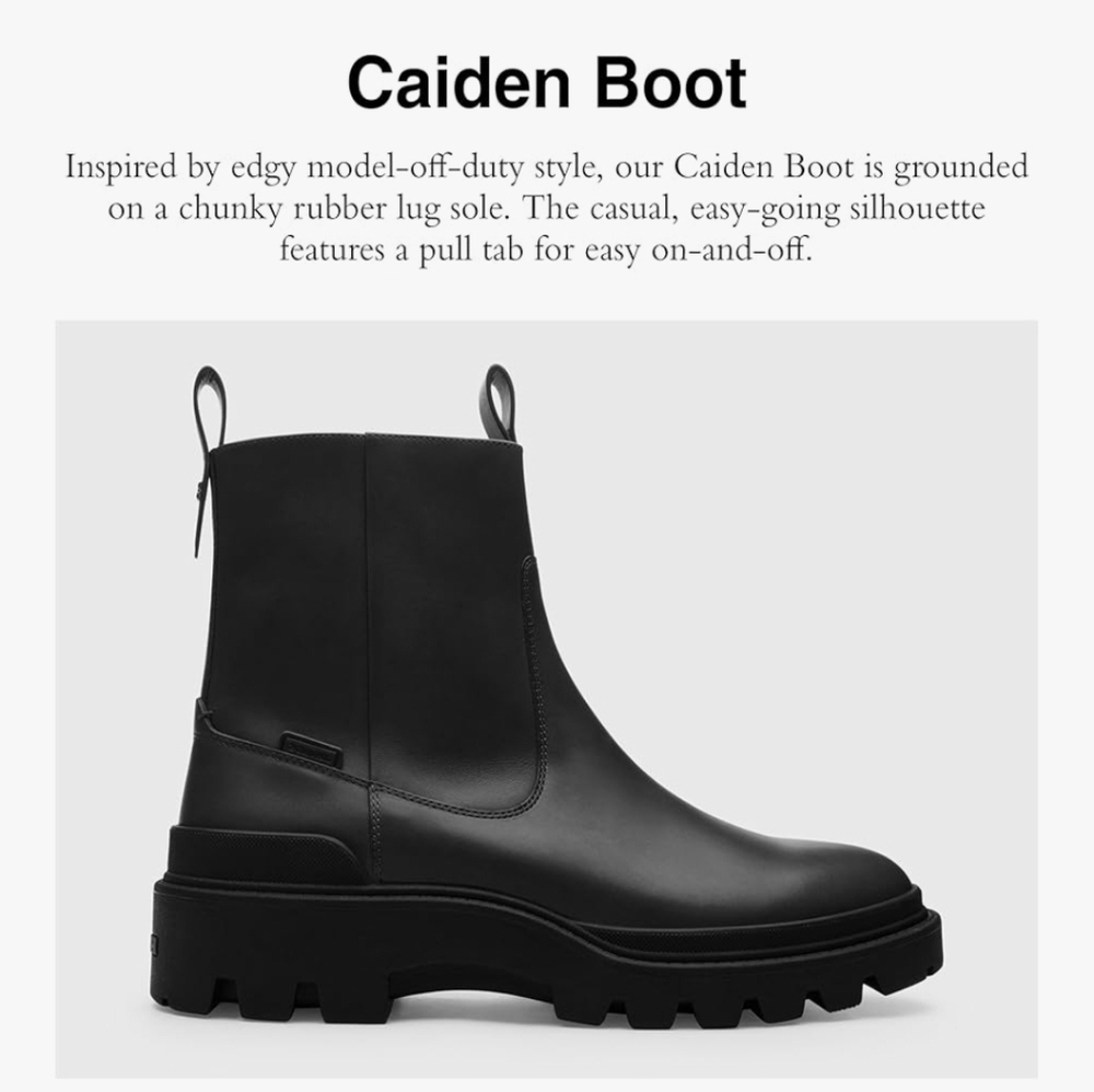 COACH Caiden Black Boot